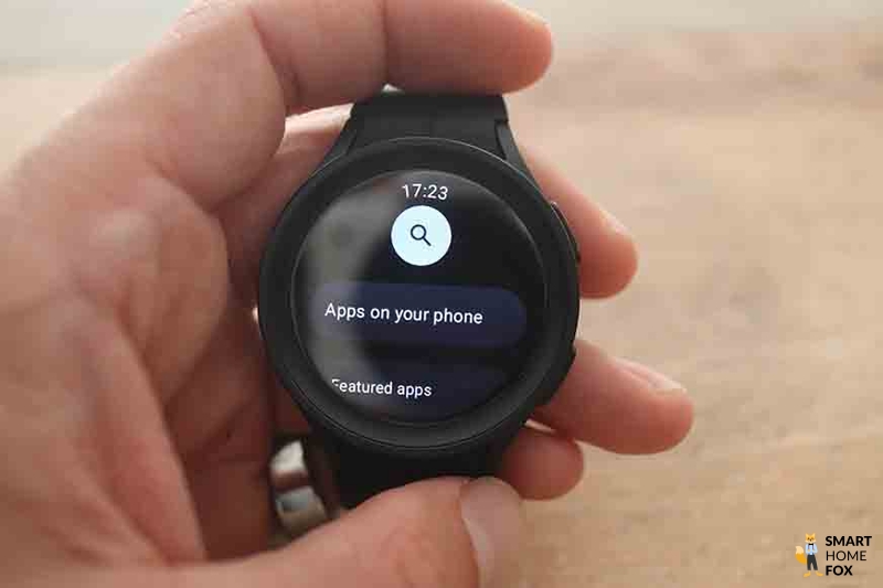 Man sieht die Apps auf der Samsung Galaxy Watch 5.